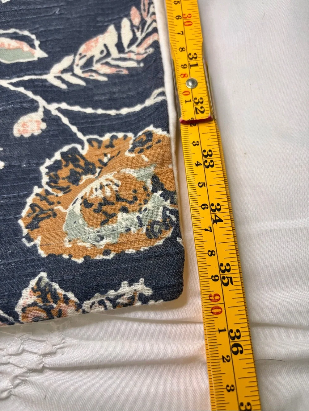 Threshold Navy Blue Bohemian Floral Cotton Blend Rectangular Shams